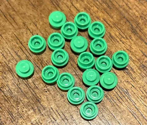 Lego 1x1 Bright Green Round Plates 20 Dots Stud Part Piece Bulk Lot Legos #4073
