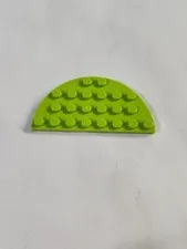 LEGO Parts 22888 Plate ● Round Half 4 x 8 ● Lime Green ● 1 piece