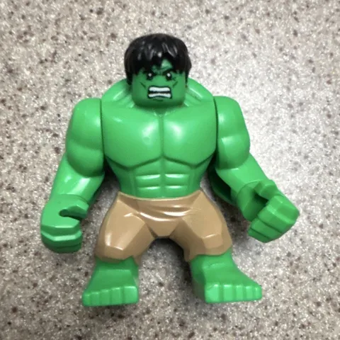 LEGO Hulk Bigfig Minifigure Green Plastic Figure with Tan Pants 1 Piece