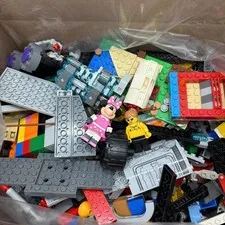 100% Genuine LEGO 5 LB Pounds Lot + 2 Minifigs Bulk Lot Cleaned Sanitized