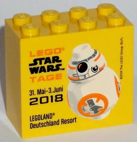 LEGO LEGOLAND Collectible Brick Collectible Brick Block STAR WARS 2018 BB-8 DROID