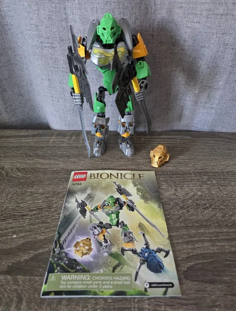 LEGO BIONICLE 70784 Lewa Master of Jungle Complete Set Manual 85pc No Box