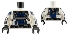 Lego NEW Marvel GOLIATH Minifigure TORSO White Black Belt Silver Metallic D370