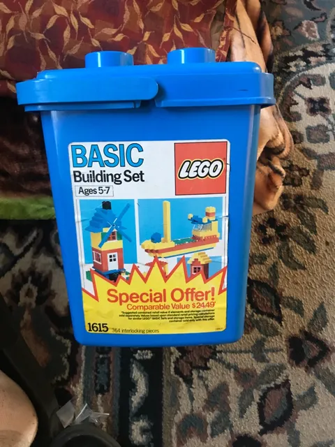 Vintage 1987 Lego Basic Building Set #1615 READ
