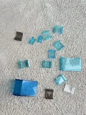 LEGO Trans-Blue Clear Windshield Window Canopy Glass Parts Lot WNBL⁠