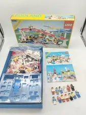 LEGO 6395 Victory Lap Raceway INLAY GOOD ORIGINAL BOX Classic Town Vintage 1988