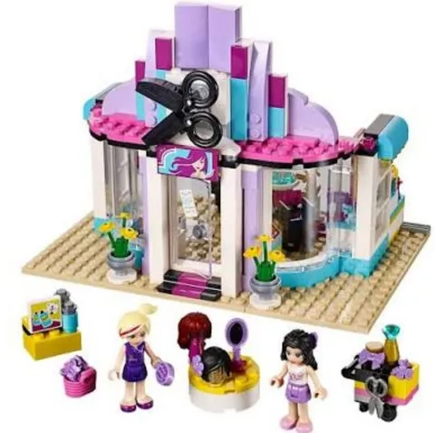 Lego Friends Heartlake Hair Salon 41093 Complete with Manual Retired