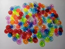 LEGO BULK LOT 160 TRANS INVERTED 2X2 RADAR DISH MIXED COLORS #4740