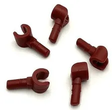 Lego 5 New Dark Red Hands Parts
