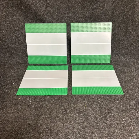 Genuine Lego Road Plates Base Plates Green side Grey road 10”x10” lot of 4