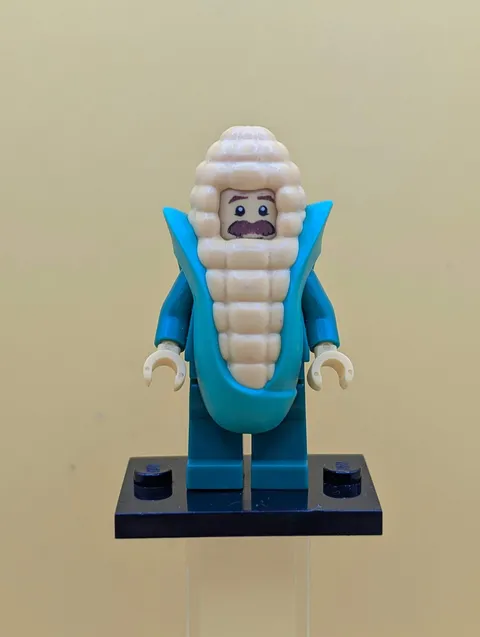 Corn Cob Guy col17-4 Series 17 (Complete Set with Stand and Accessories) Cmf Leg