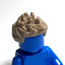Lego - Minifigure Hair - Tan Blonde, Spiked