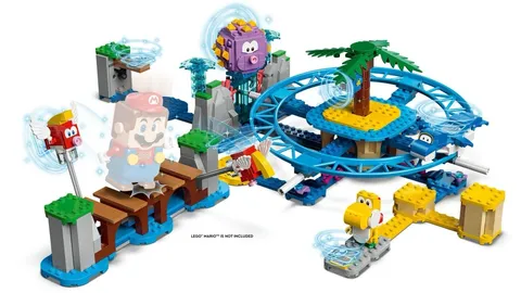 LEGO Super Mario Big Urchin Beach Ride 71400 Complete Retired Set