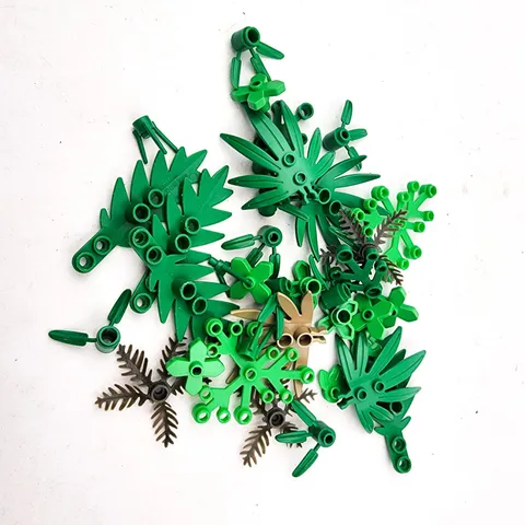 Lego Bricks Foliage specialty parts Lot of 37 Green Brown pieces Replacement