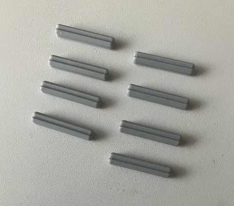 LEGO 8x NEW Pieces Technic Axle 3L LIGHT BLUISH GREY #4519
