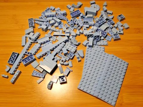 Lego Light Baby Blue Parts Pieces Bricks Plates Lot Angles