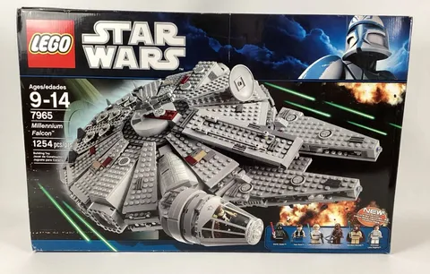 Star Wars Lego Millennium Falcon Building Toy 1254Pc 2011 Set 7965 New Sealed