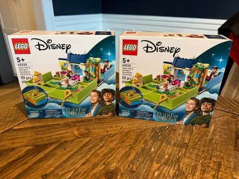 Lot of Two (2) Lego 43220 Disney Peter Pan & Wendys Storybook Adventure Sealed