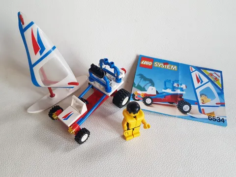 LEGO 6534 Beach Bandit Surfer's Beach Buggy Town 1992 incl instructions #3