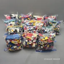 Vintage 1980's LEGO Random Pieces 2 Lb Bulk Lot Mixed Bricks Blocks Parts 