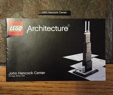 LEGO Architecture John Hancock Center INSTRUCTIONS ONLY 21001 Chicago Name Plate