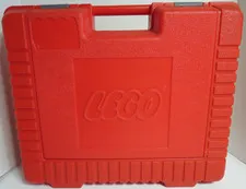 1985 LEGO - Interlego A G Hard Red Case with Handle - Small