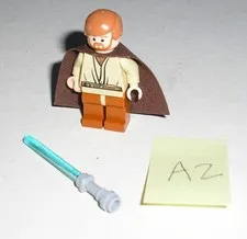 Lego Star Wars OBI-WAN KENOBI (Dark Orange Legs) Minifigure 7255 (Minty) *A2*