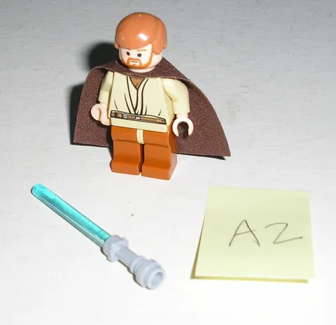 Lego Star Wars OBI-WAN KENOBI (Dark Orange Legs) Minifigure 7255 (Minty) *A2*
