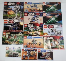 LEGO Star Wars Instruction Manual Booklet 9498 8086 7657 7654 7128 ++ lot of 14