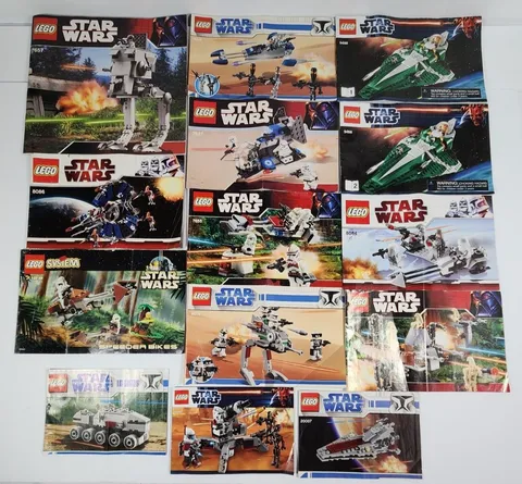 LEGO Star Wars Instruction Manual Booklet 9498 8086 7657 7654 7128 ++ lot of 14