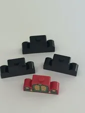 LEGO 4 Brick Modified 1x4x2 Center Stud Top Pirates I Black Seas Barracuda 4088