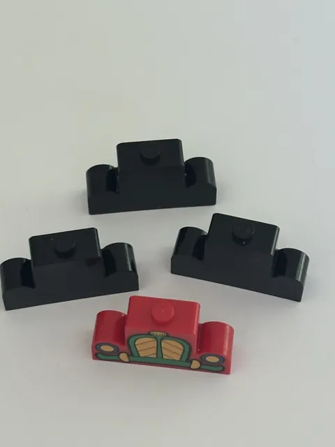 LEGO 4 Brick Modified 1x4x2 Center Stud Top Pirates I Black Seas Barracuda 4088