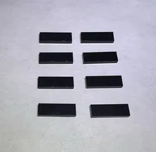 Lego Lot Of 8 Black 1x3 Tiles Tile New City
