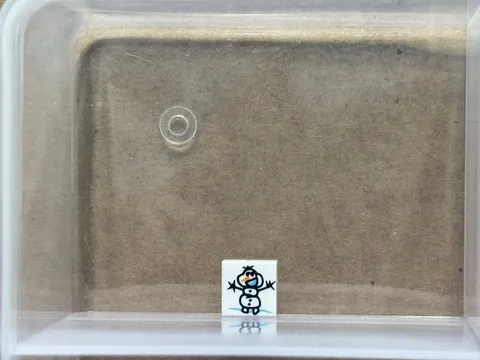 LEGO Parts - White Tile 1 x 1 (Olaf) Stick Figure Drawing - No 3070pb381 - QTY 1