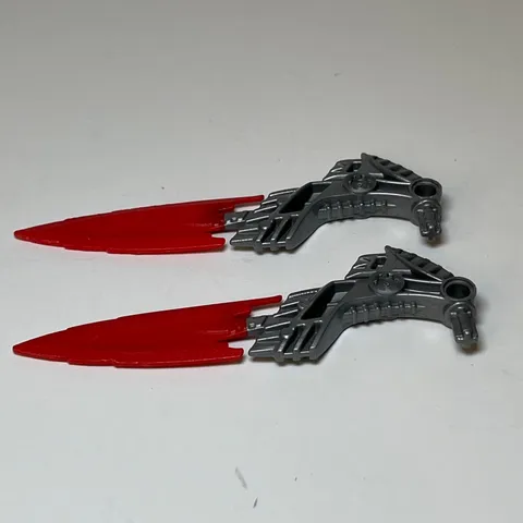 LEGO Hero Factory Fire Shooter with Red Flexible Rubber Blade 87806pb02 Lot of 2