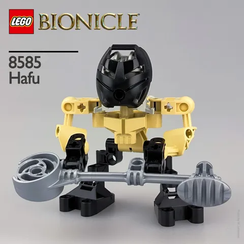 ✔️ LEGO BIONICLE - Hafu - 8585 - No Instructions - 100% Complete ✔️