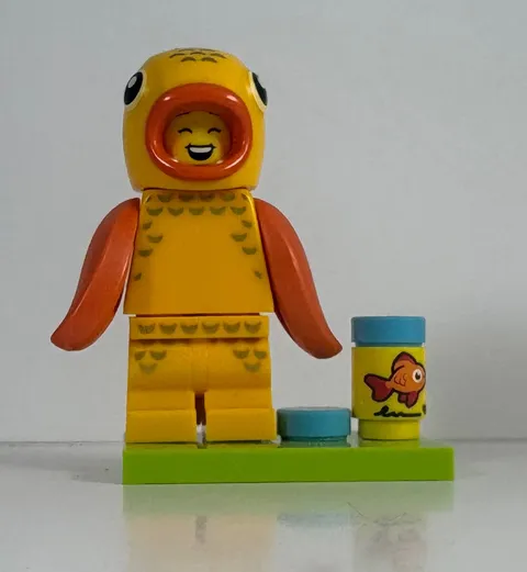 Lego Min Fig~Series 28~71051~Gold Fish~Complete