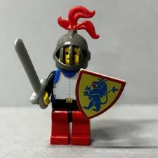Lego Blue Knight Breastplate Plume Classic Castle Minifigure Cas185