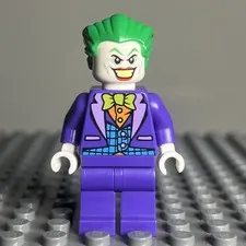 Lego Joker Minifigure sh0206 Batman 76035 DC Super Heroes CMF Lot Retired 3C