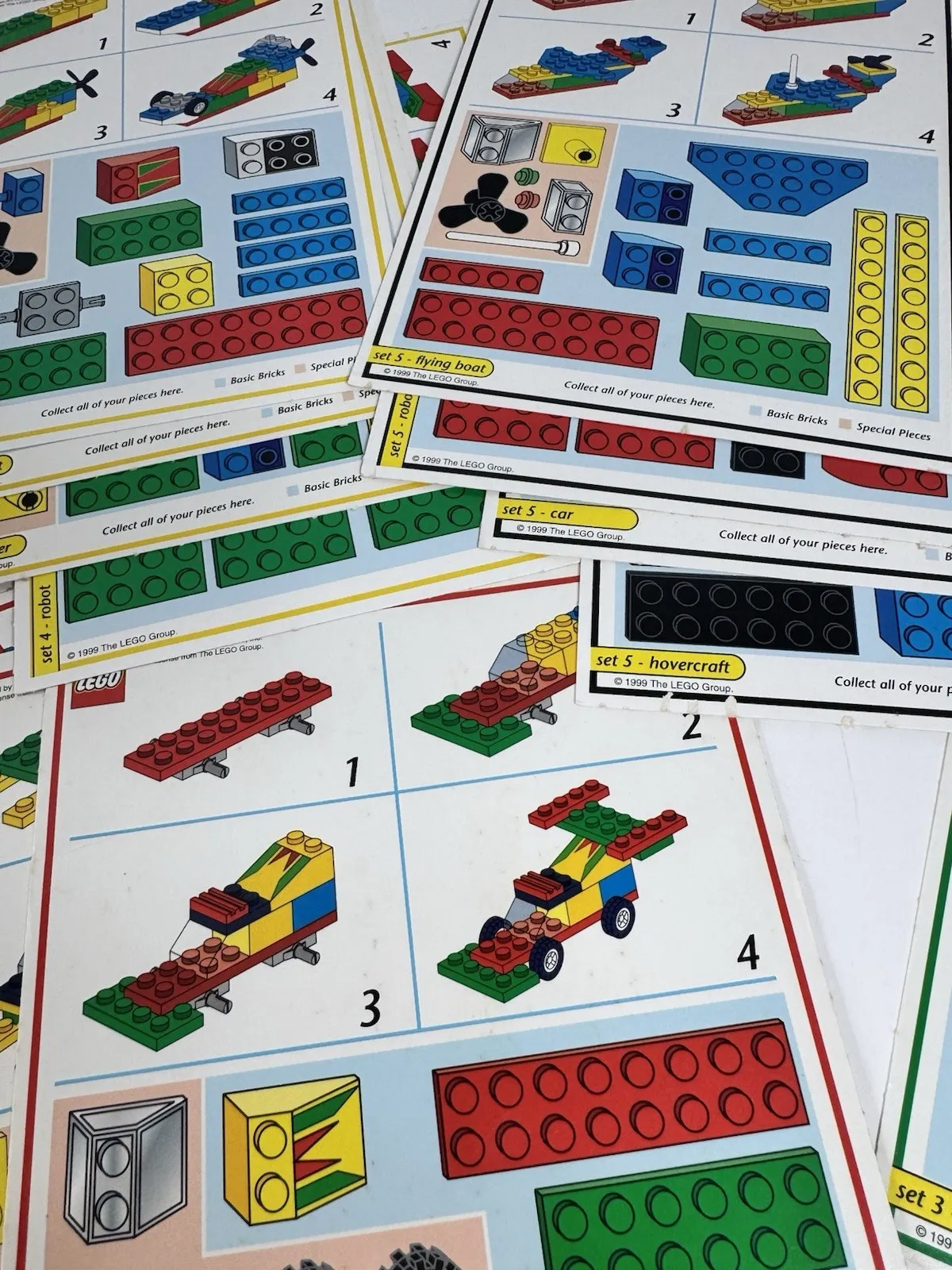 LEGO  Creator The Race To Build It - 20 REPLACEMENT Model Cards Only