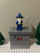 LEGO Minifigure Dragon Knights Majisto Wizard cas249 cas019 Glow i The Dark Wand