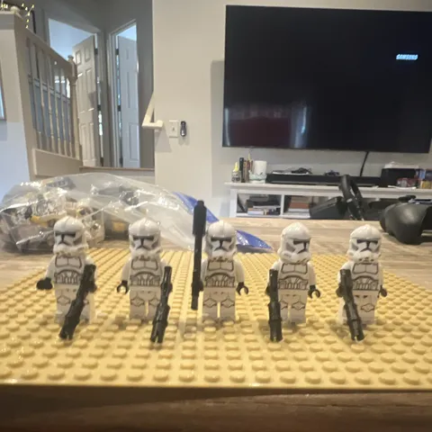 LEGO Star Wars Clone Trooper lot of 5 minifigures w/ blasters