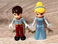 Lego Minifigure Friends Disney Princess ~ Cinderella & Prince Charming 41055