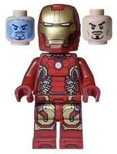 LEGO Minifigure Iron Man sh0974 Marvel Mark 43 Armor Red Gold