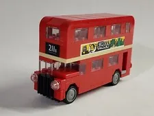 LEGO British Double Decker BUS Red London England Complete 40220 Vehicle 