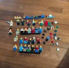 Huge LEGO Minifigure Parts & Accessories Lot 27 Completef Figs, Jack-o'-lantern 