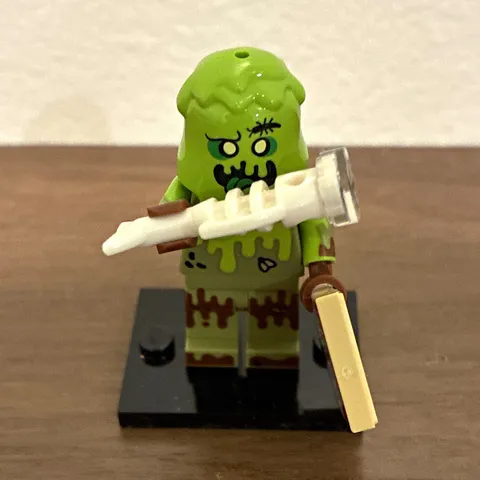 LEGO Minifigures Zombie Minifigure w/ Pizza Box & White Bone Accessory