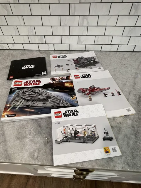 LEGO Star Wars Instruction Manual Lot Of 5 75190 75337 75362 75387 31200