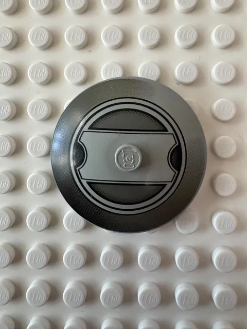 LEGO Round Dish 4 x 4 Inverted with AT-TE Pattern Light Gray 3960pb005
