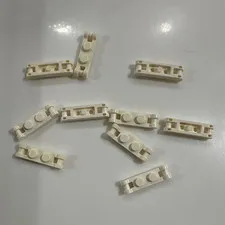 LEGO Modified Plate Pieces Lot Plastic Bulk Lot White Qty: 8 pieces